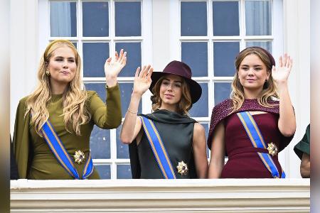 Prinsjesdag: Amalia, Alexia und Ariane begeistern mit royaler Eleganz