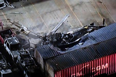Die Maschine war für den Fernsehsender NBC Los Angeles im Einsatz.