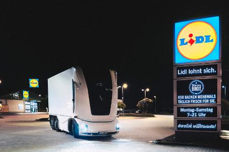 Autonomer E-Lkw von Lidl