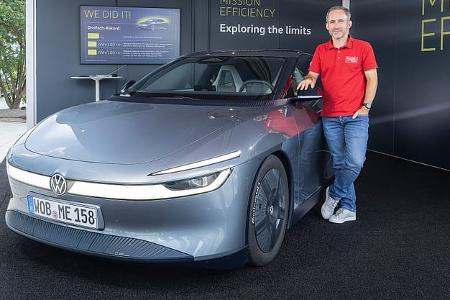 VW Mission Efficiency Elektro Rekordfahrzeug