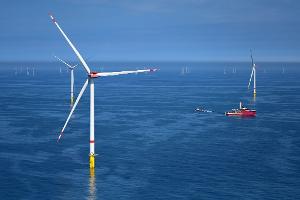 Der Windpark He Dreiht besteht aus 64 Windenergieanlagen. (Archivbild) 