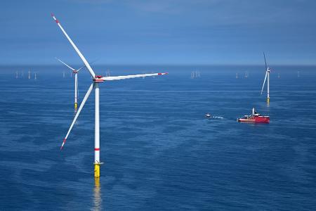 Der Windpark He Dreiht besteht aus 64 Windenergieanlagen. (Archivbild) 