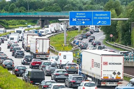 Hamburg Autobahn Stau A1