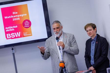 Peter Schabbel und Sabine Firnhaber sind BSW-Spitzenkandidaten. (Archivbild)