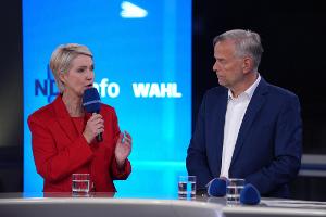 Beide wollen in Schwerin regieren: SPD-Ministerpräsidentin Schwesig und AfD-Kandidat Holm.
