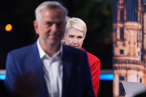 Die AfD mit Leif-Erik Holm landete bei der Landtagswahl vor der SPD um Ministerpräsidentin Manuela Schwesig.