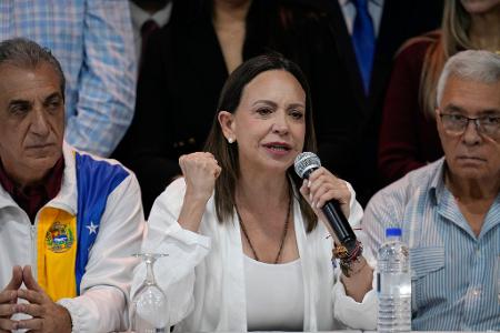 Venezuelas Oppositionsführerin Maria Corina Machado will möglichst bald in ihr Heimatland zurückkehren. (Archivbild)