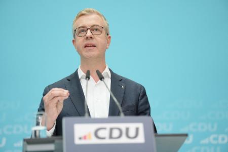 CDU-Spitzenkandidat Stefan Evers kann sich nach der Berlin-Wahl Gespräche mit den Parteien der Mitte vorstellen. 