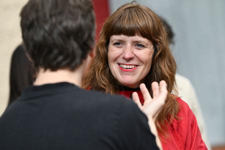 Kerstin Wolter ist eine von zwei Vorsitzenden der Berliner Linken (Archivbild) 