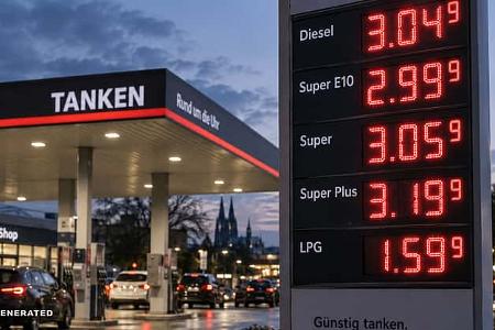 Tankstelle Preistafel 3 Euro