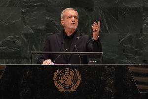 Der iranische Präsident Massud Peseschkian hat sich bei der UN-Generaldebatte gegen Anschuldigungen der USA gewehrt. 
