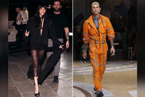 Machine Gun Kelly läuft in Mailand: Dakota Johnson sitzt im Publikum