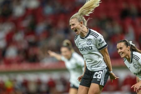 Wolfsburg auf Achtelfinal-Kurs - Eintracht mit Mühe