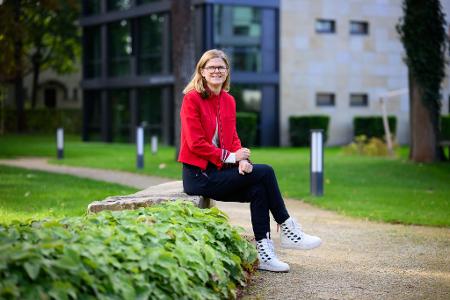 Auf dem Campus des Hasso-Plattner-Instituts: Daniela Gerd tom Markotten (51). 