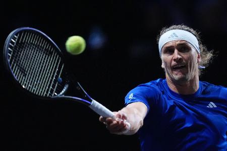 Alexander Zverev in Aktion beim Laver Cup.
