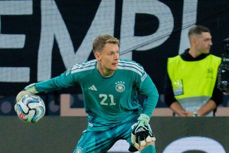 TOR: Alexander Nübel - Note: 3,5 - Erlebte einen bitteren Abend im deutschen Tor. Bekam nur einen Ball auf sein Tor, der von Kimmich unhaltbar abgefälscht wurde. Konnte sich abgesehen von der routinierten Spielweise mit Ball am Fuß hingegen kaum auszeichnen.