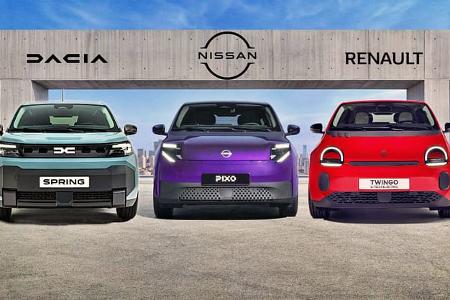 Nissan Pixo, Dacia Spring, Renault Twingo