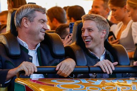 Erst Achterbahn, dann ein Tattoo? Söder schwärmt von Olympia