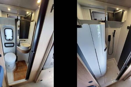 Hobby Ontour Van 600 FT, Campingbus, Reisemobil, Schwenkbad, Dusche
