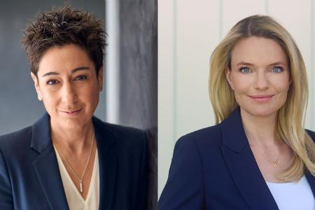 Dunja Hayali und Sarah Tacke