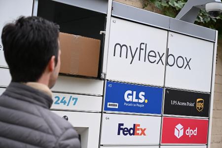 Bei Myflexbox lagern GLS, UPS, Fedex, DPD und Amazon Pakete ein. 
