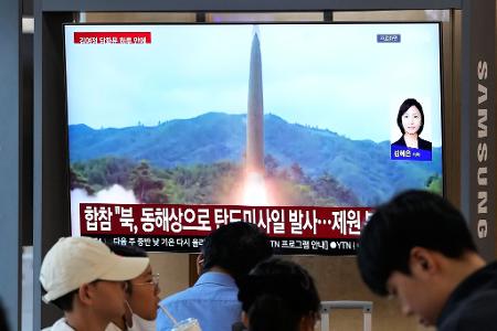 Nordkorea hat erneut eine ballistische Rakete abgefeuert.