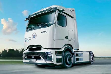 Mercedes Actros Sattelzugmaschine Keyou HICE.40 Wasserstoffverbrenner