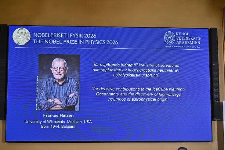 Der Nobelpreis für Physik geht in diesem Jahr an den belgisch-amerikanischen Teilchenforscher Francis Halzen.