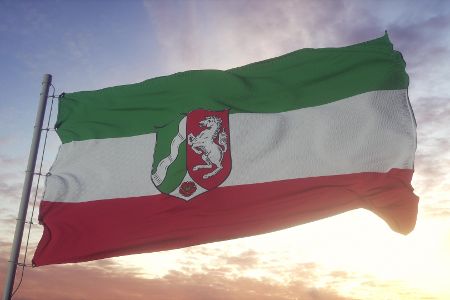 Flagge des Landes Nordrhein-Westfalen