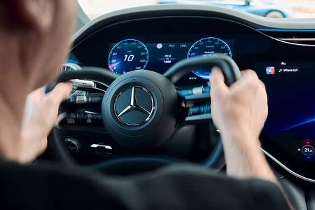 Mercedes EQS Werkserlkönig Steer-by-wire