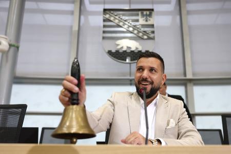 Nun Landtagspräsident in Magdeburg: AfD-Politiker Tobias Rausch.