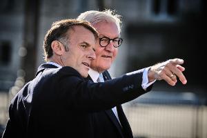 Steinmeier und Macron scheiden beide im kommenden Jahr aus ihren Ämtern. 