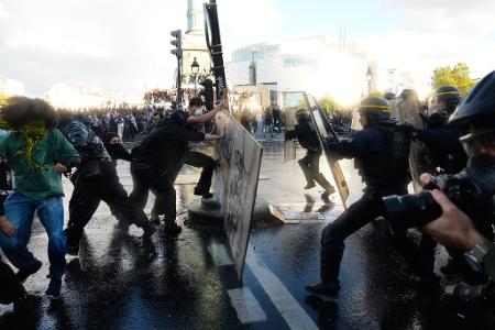 Die Schulproteste in Frankreich dauern an.