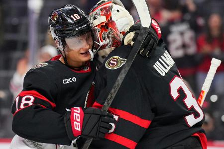 NHL: Knapper Erfolg für Stützle - Peterka schlägt Ex-Team