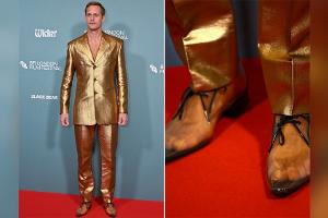 Alexander Skarsgård sorgt mit durchsichtigen Schuhen für Aufsehen