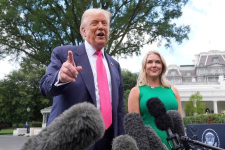 Karoline Leavitt hatte Ende August ihren letzten Arbeitstag als Pressesprecherin Trumps. (Archivbild)