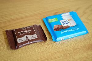 Ritter Sport sieht durch den Haferriegel "Monnemer Quadrat Bio" nach eigenen Angaben seine Marke bedroht. (Archivbild)