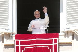 Der Papst bei seinem Angelus-Gebet.