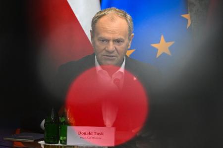 Schwebte in Gefahr: Regierungschef Tusk.