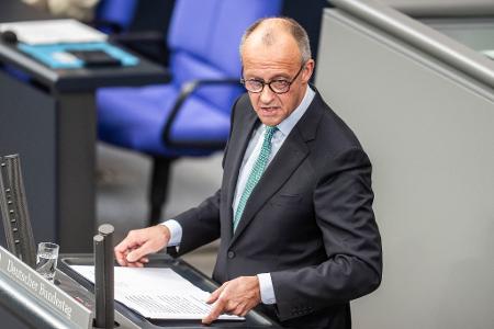 Merz spricht in seiner Regierungserklärung auch die AfD direkt an.