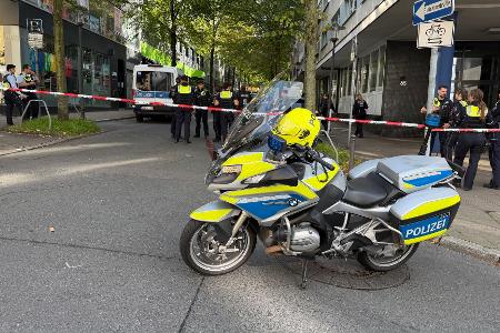 Die Polizei war rund um den Tatort im Großeinsatz.