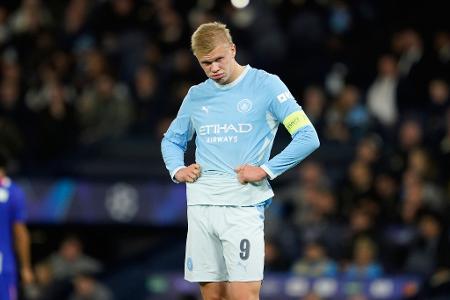 Erling Haaland von Manchester City reagiert.