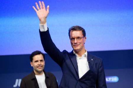Wüst wurde mit langem Applaus von der JU empfangen.