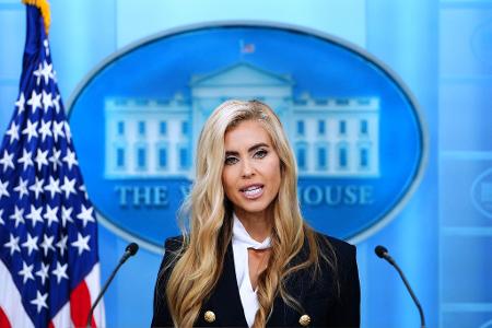 Bei ihrem ersten Auftritt als Trumps Sprecherin wirkte Zacharia stellenweise nervös. (Archivfoto)