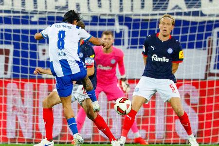 Rekord verpasst: Hertha lässt in Kiel erstmals Punkte liegen
