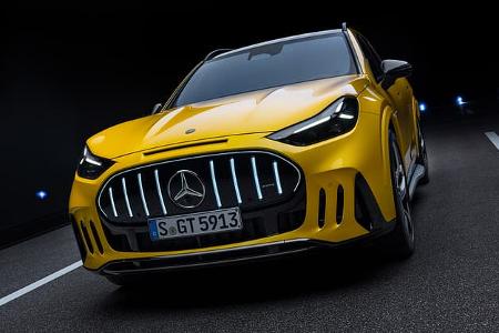 Der neue Mercedes-AMG GT SUV, Affalterbach, 2026. Mercedes-AMG GT 55 SUV Energieverbrauch kombiniert 23,8-21,2 kWh/100 km CO2 Emissionen kombiniert 0 g/km CO2-Klasse: A // The all-new Mercedes-AMG GT SUV, Affalterbach, 2026. Mercedes-AMG GT 55 S