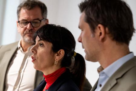 Die Spitzen von Linken, Grünen und SPD in Berlin hatten ihr Sondierungspapier am Wochenende vorgestellt. (Archivbild)