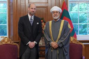 Staatsbesuch aus Oman: So empfängt die Königsfamilie Sultan Haitham