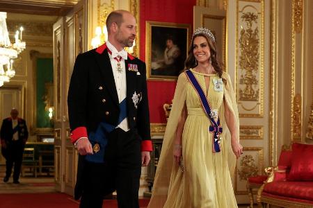 Prinzessin Kate verzaubert beim royalen Staatsbankett