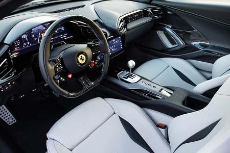 Ferrari 12Cilindri Manuale, Cockpit